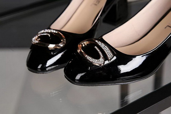 CHANEL Shallow mouth Block heel Shoes Women--012